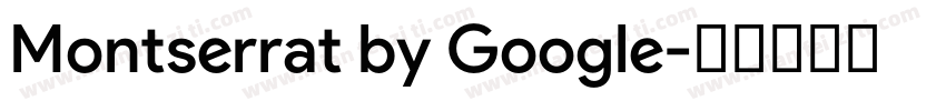 Montserrat by Google字体转换